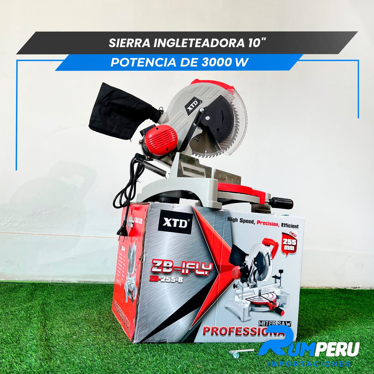 Sierra Ingleteadora 10´´ Potencia de 3000W