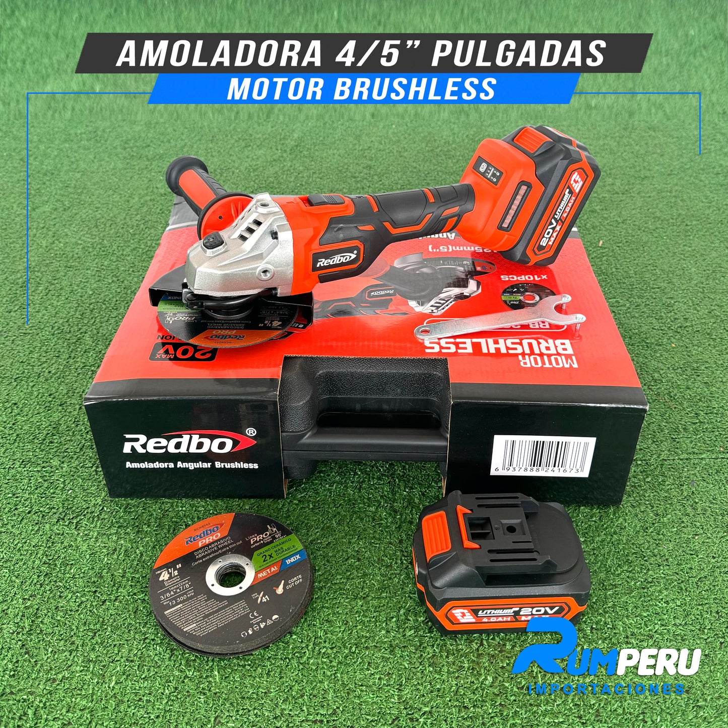 AMOLADORA 4/5 PULGADAS MOTOR BRUSHLESS