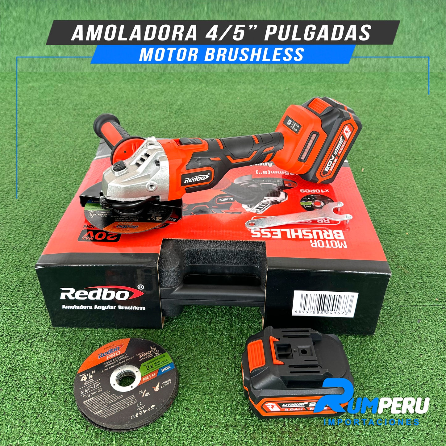 AMOLADORA 4/5 PULGADAS MOTOR BRUSHLESS