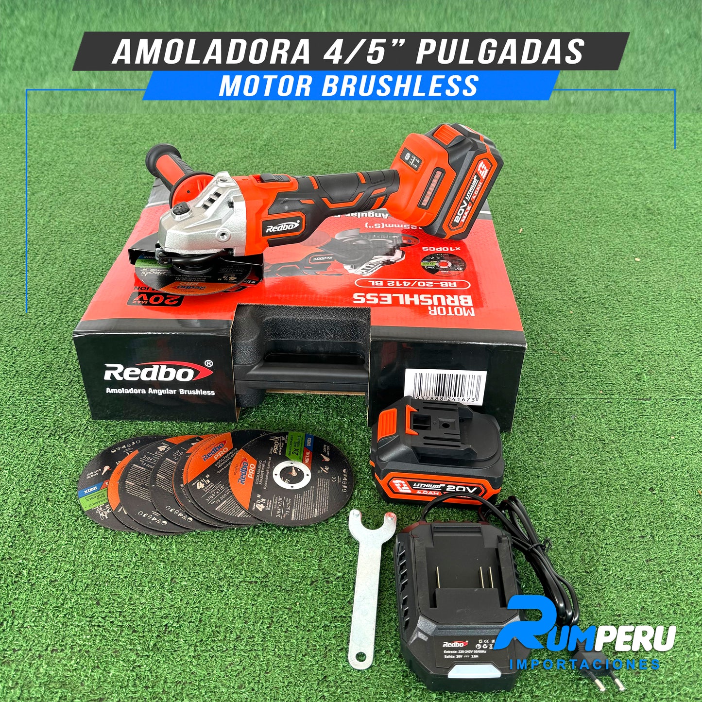 AMOLADORA 4/5 PULGADAS MOTOR BRUSHLESS