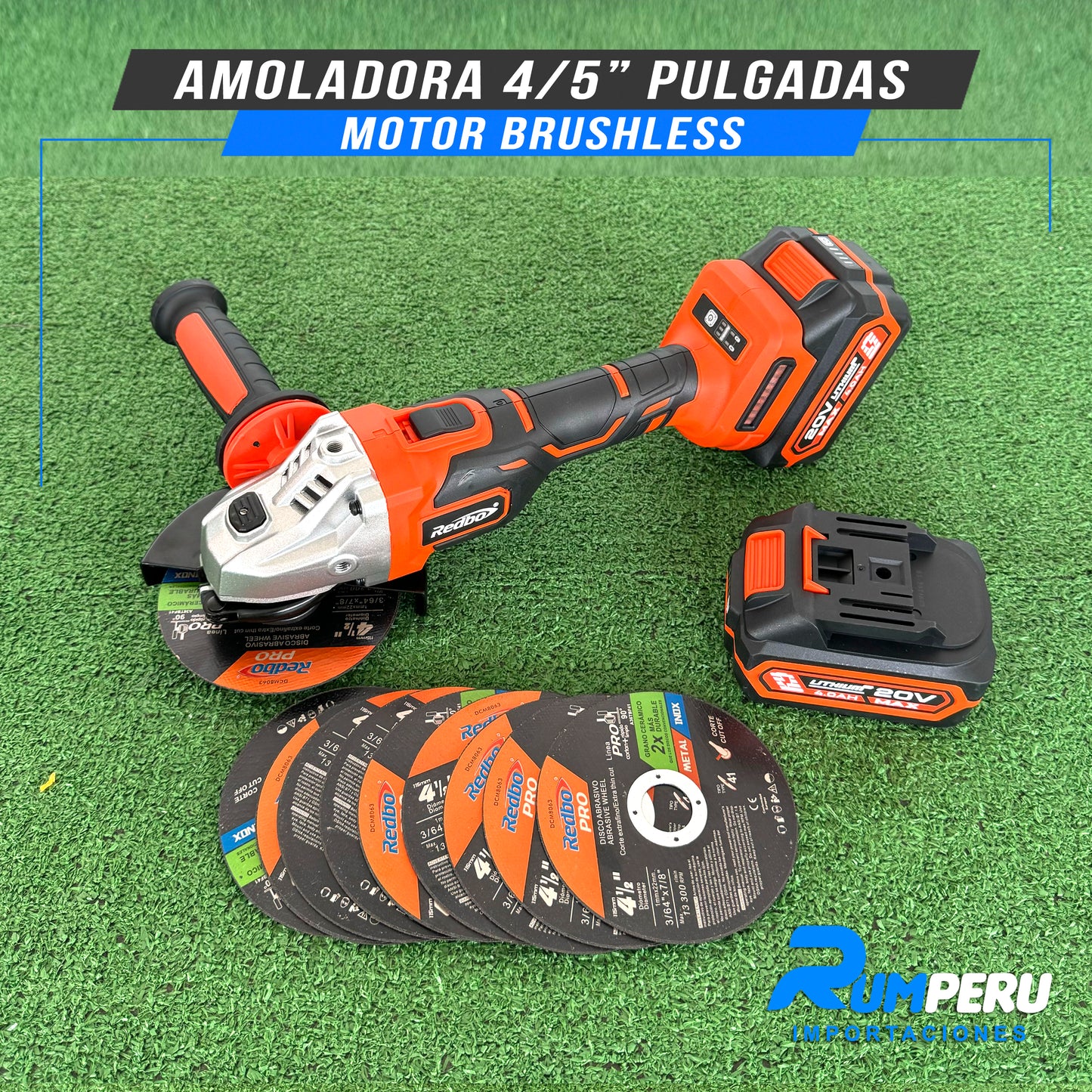 AMOLADORA 4/5 PULGADAS MOTOR BRUSHLESS