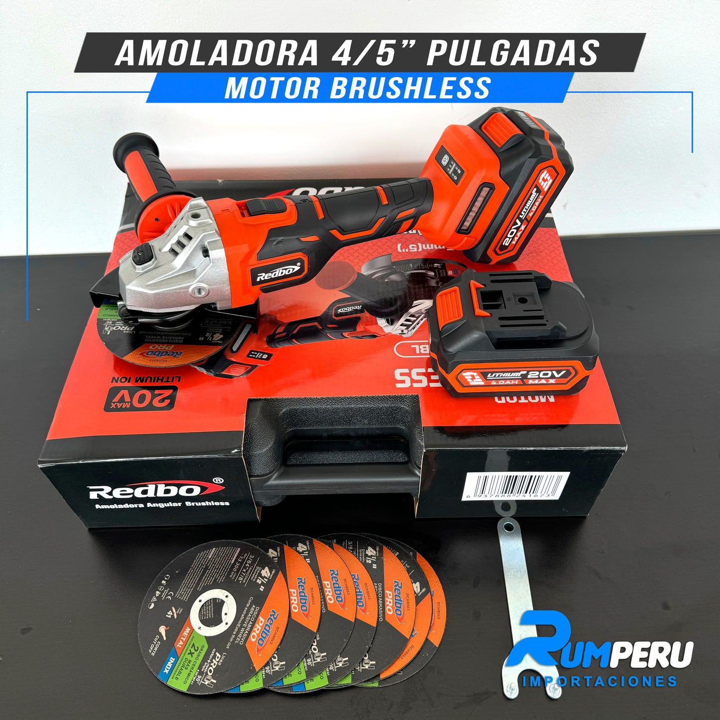 AMOLADORA 4/5 PULGADAS MOTOR BRUSHLESS
