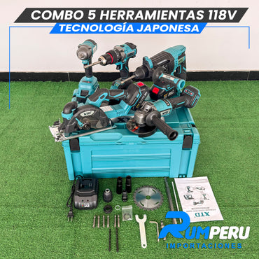Combo 5 Herramientas 118v (Motor Brushles)