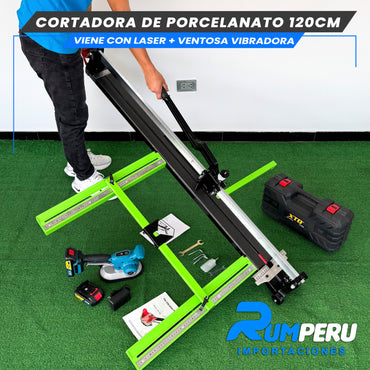 Cortadora De Porcelanato 120CM Viene Con Lase +Ventosa Vibradora