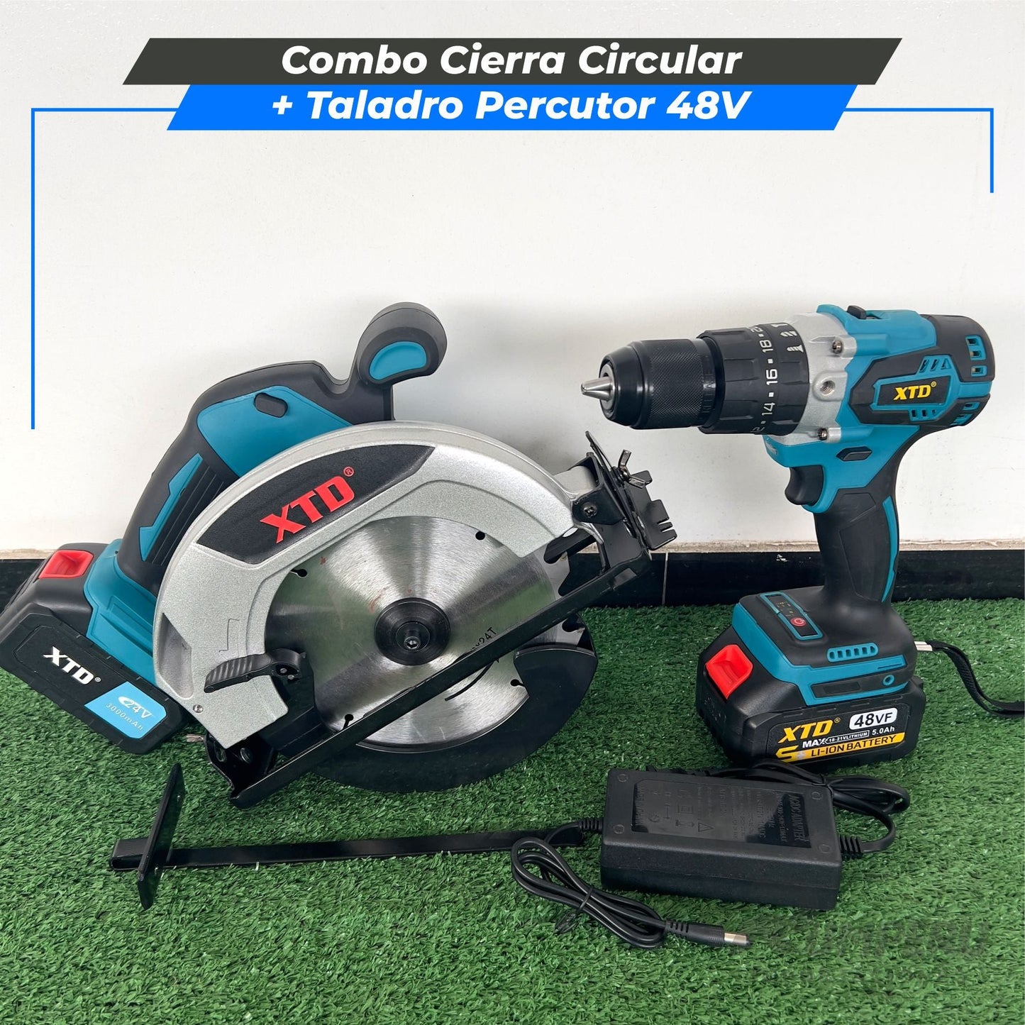 Combo Cierra Circular + Taladro Percutor 48V