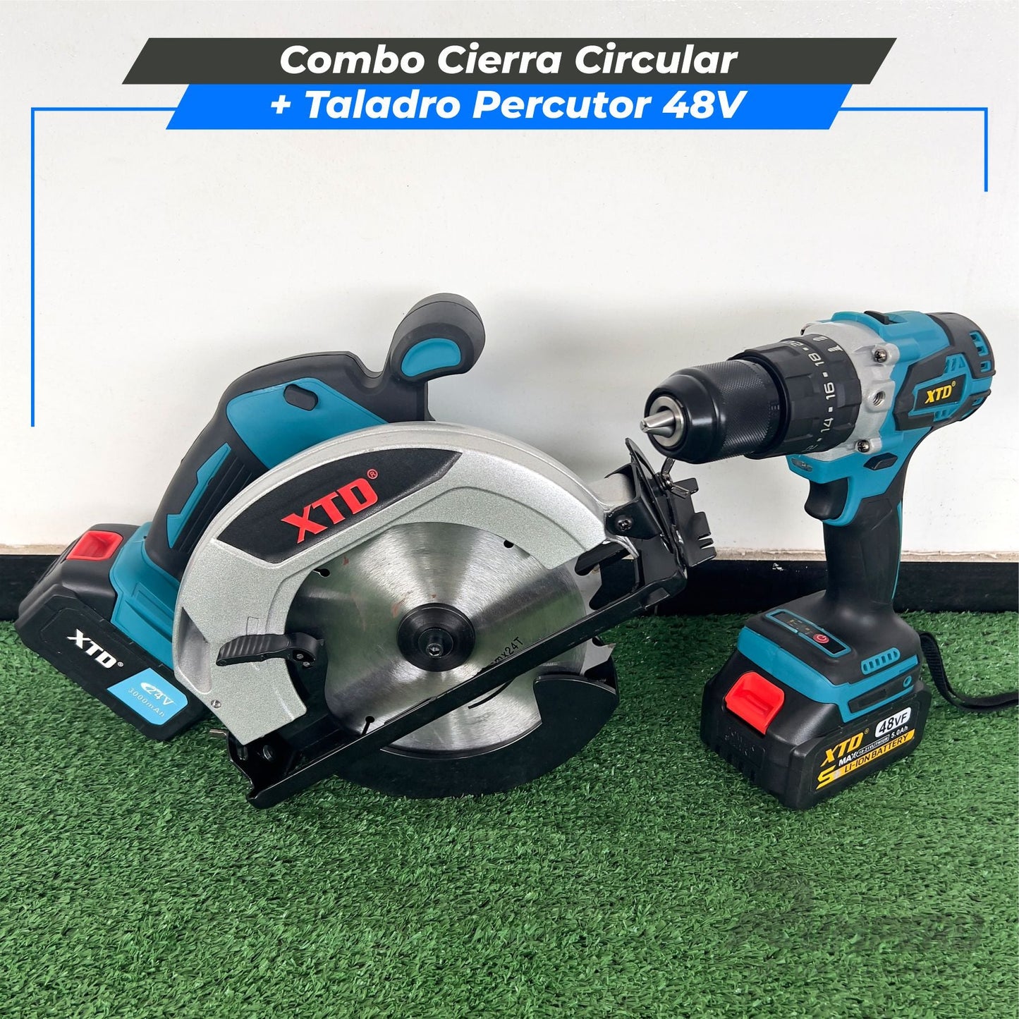 Combo Cierra Circular + Taladro Percutor 48V