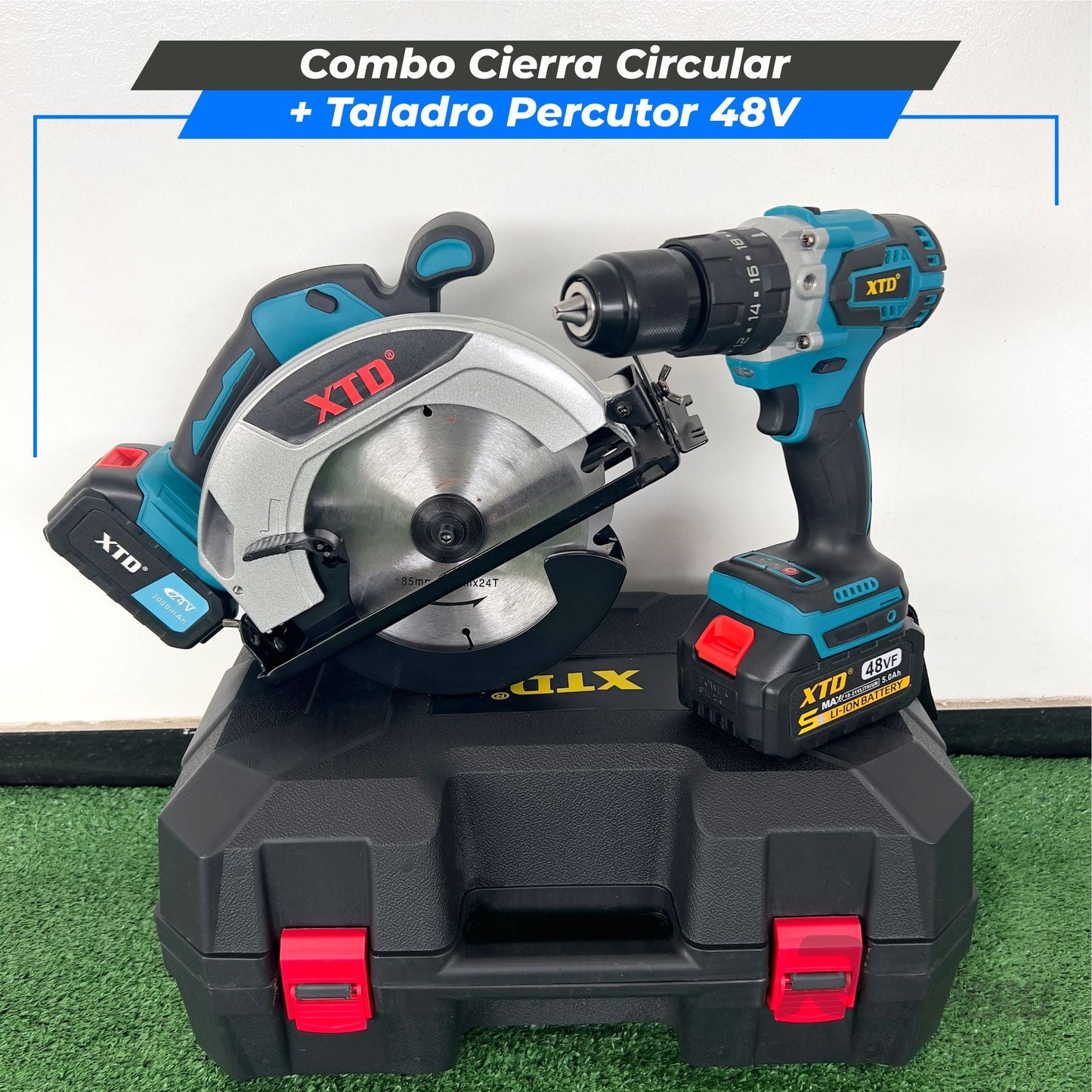 Combo Cierra Circular + Taladro Percutor 48V