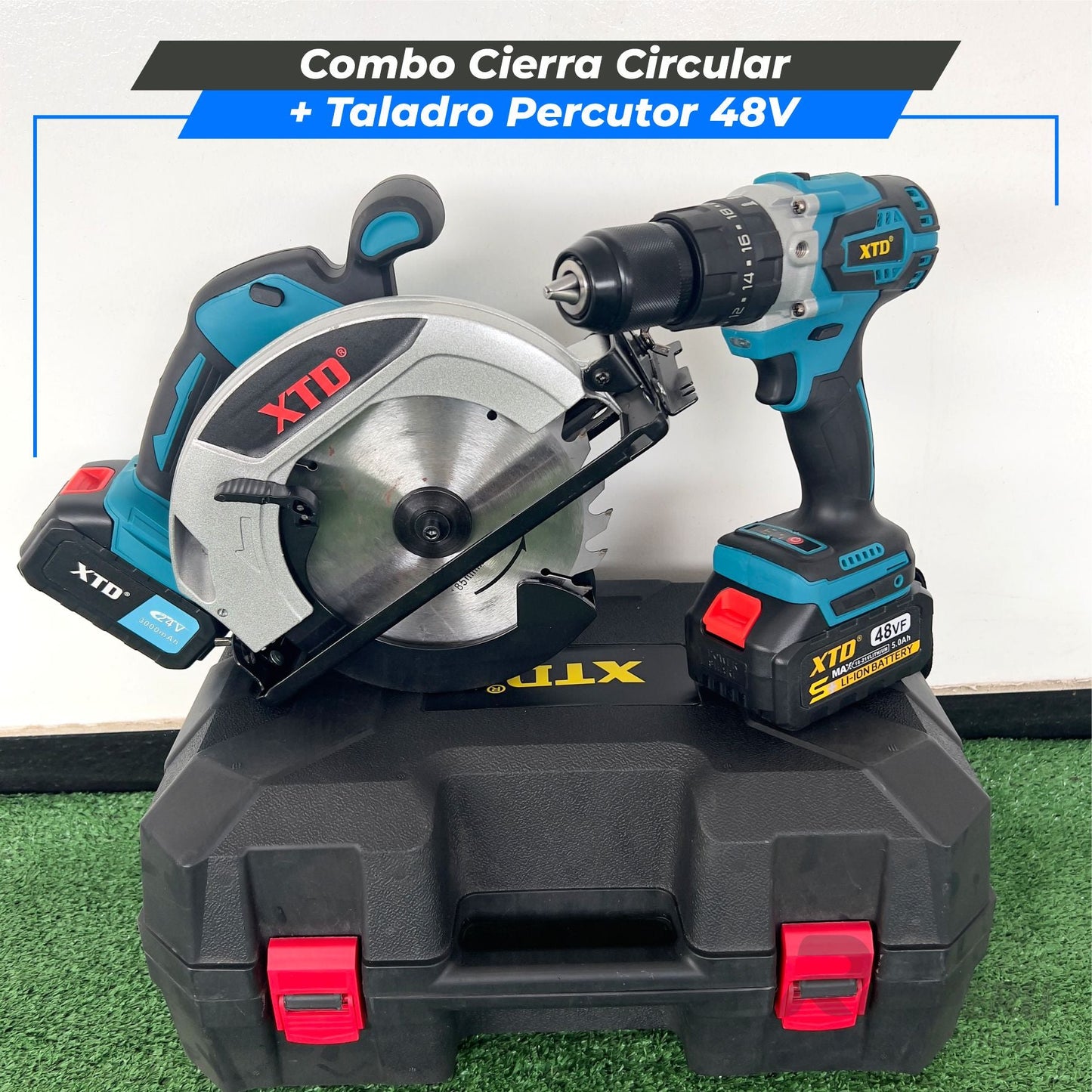 Combo Cierra Circular + Taladro Percutor 48V