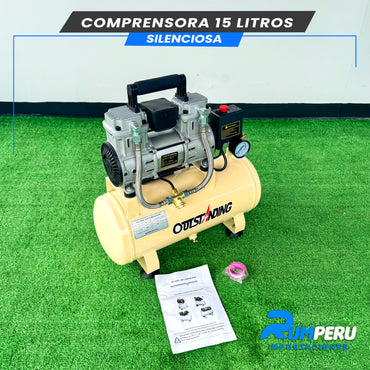 COMPRESORA 15 LITROS SILENCIOSA