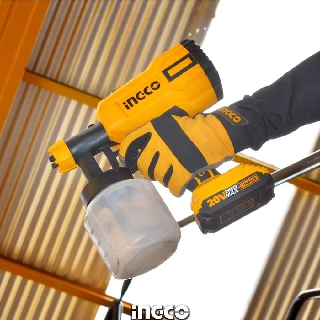 Pistola Pintar 20v Inalámbrica Ingco