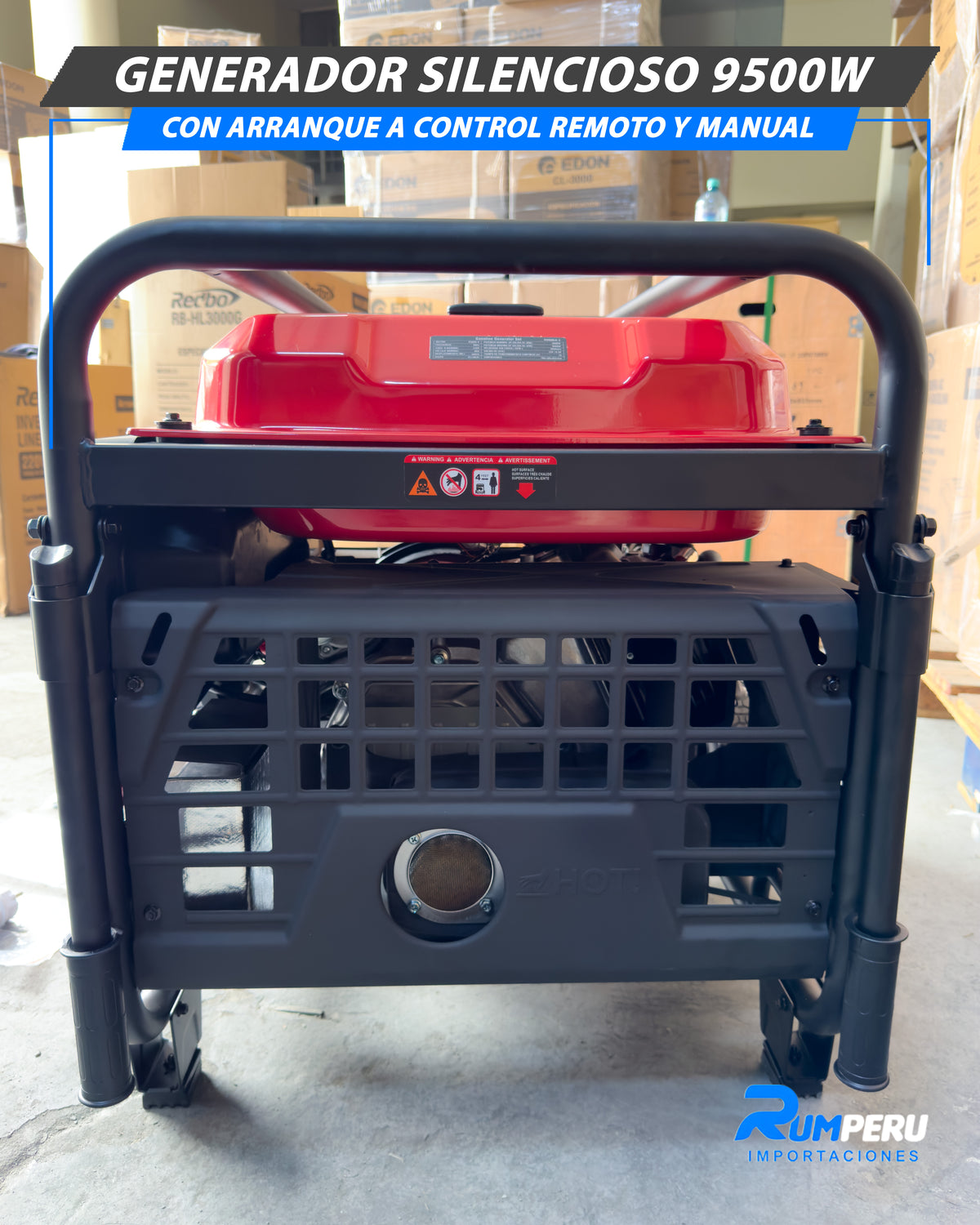 Generador Silencioso 9500W Con Arranque a Control Remoto