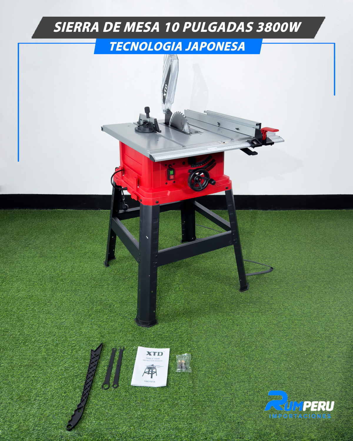 Sierra de Mesa 10” – 3800W Tecnología Japonesa