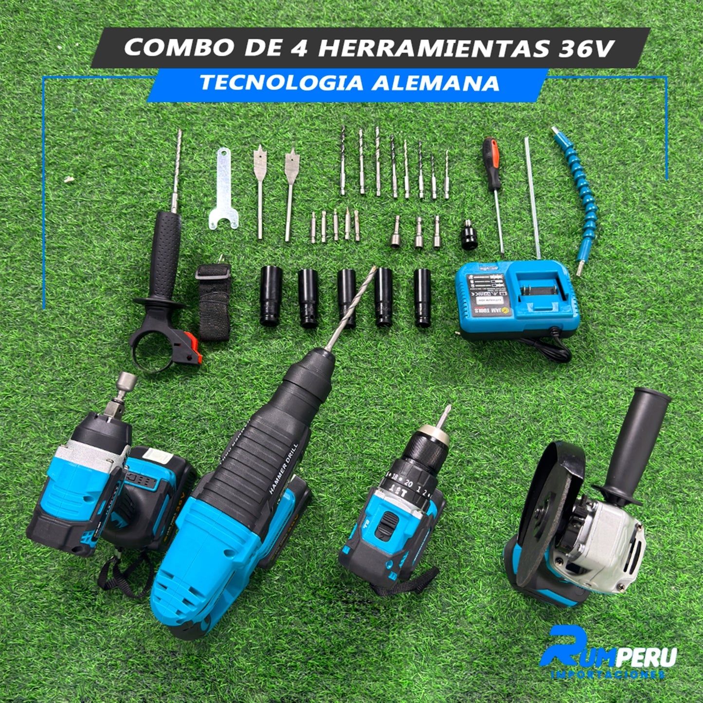 Combo 4 Herramientas 36V (Tecnología Japonesa)