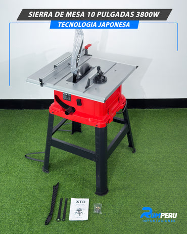 Sierra de Mesa 10” – 3800W Tecnología Japonesa