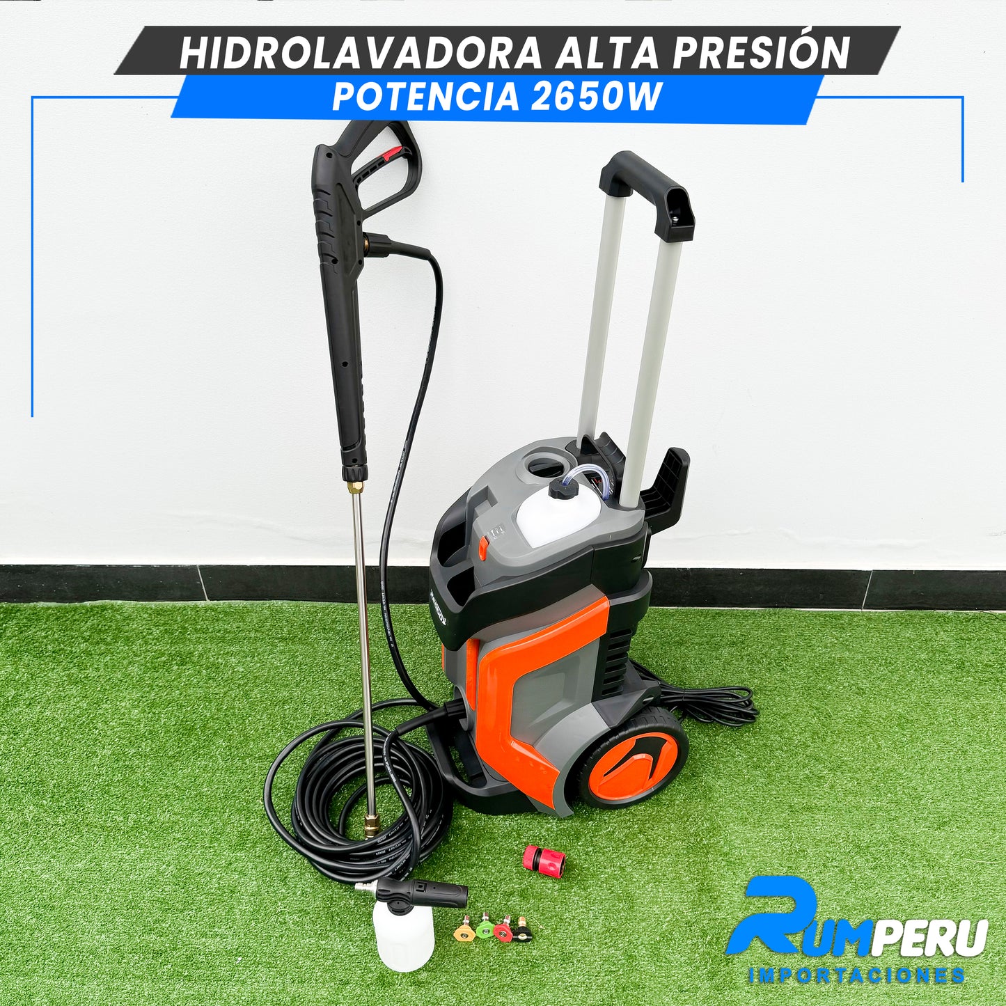 Hidrolavadora de Alta Presión 2650W