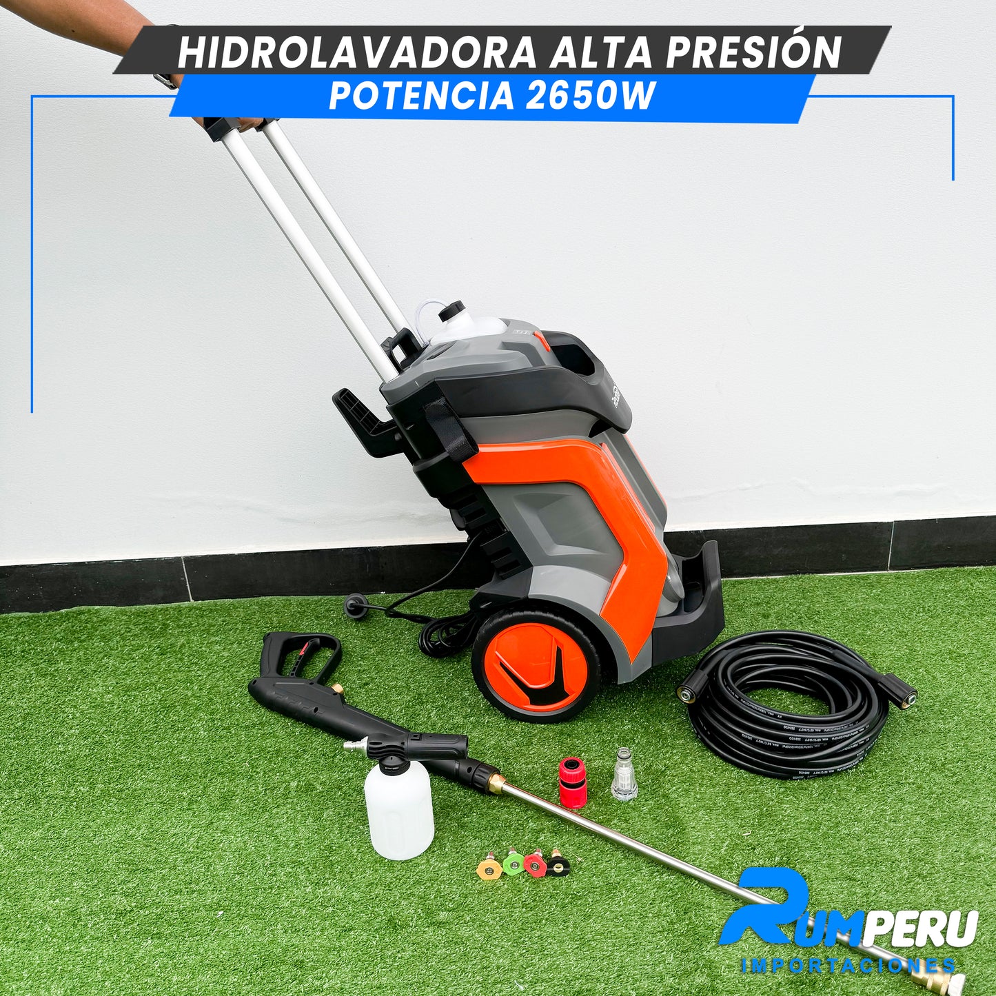 Hidrolavadora de Alta Presión 2650W