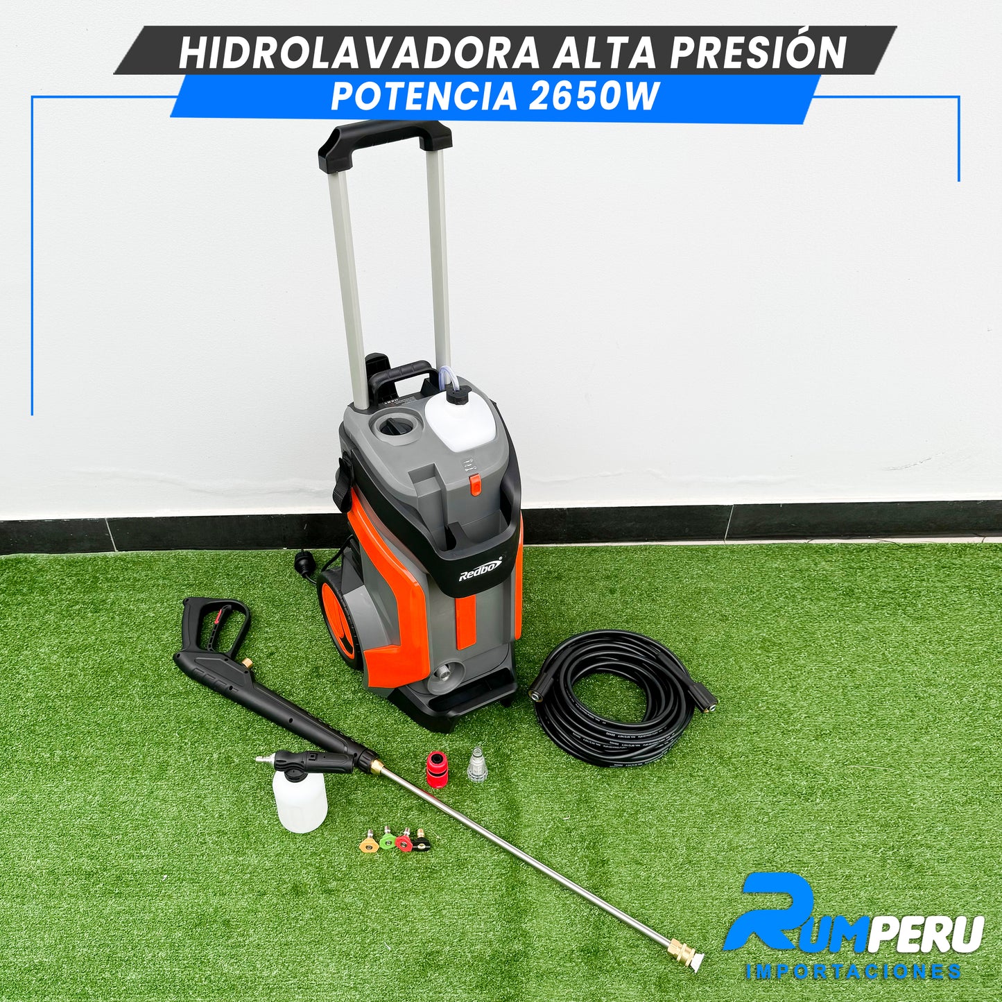 Hidrolavadora de Alta Presión 2650W