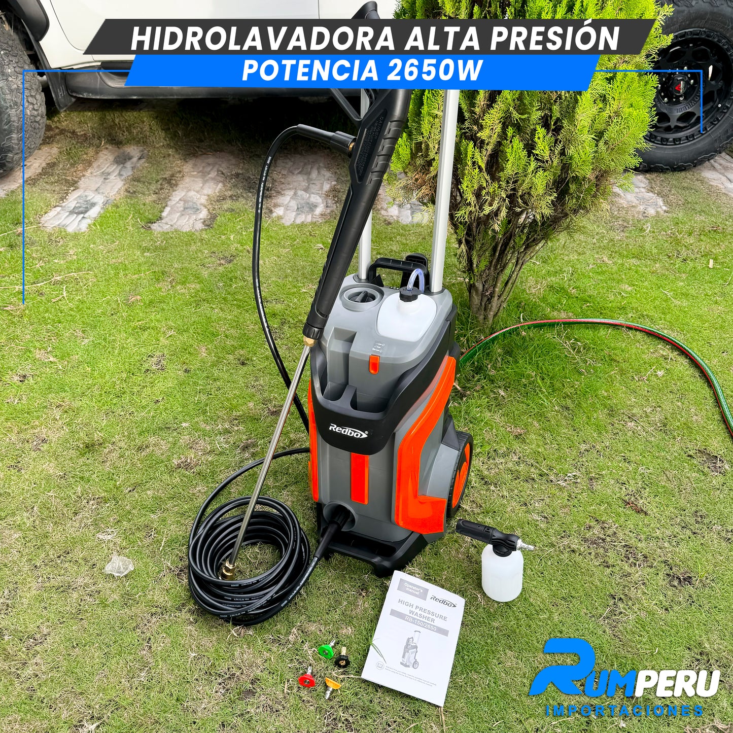 Hidrolavadora de Alta Presión 2650W