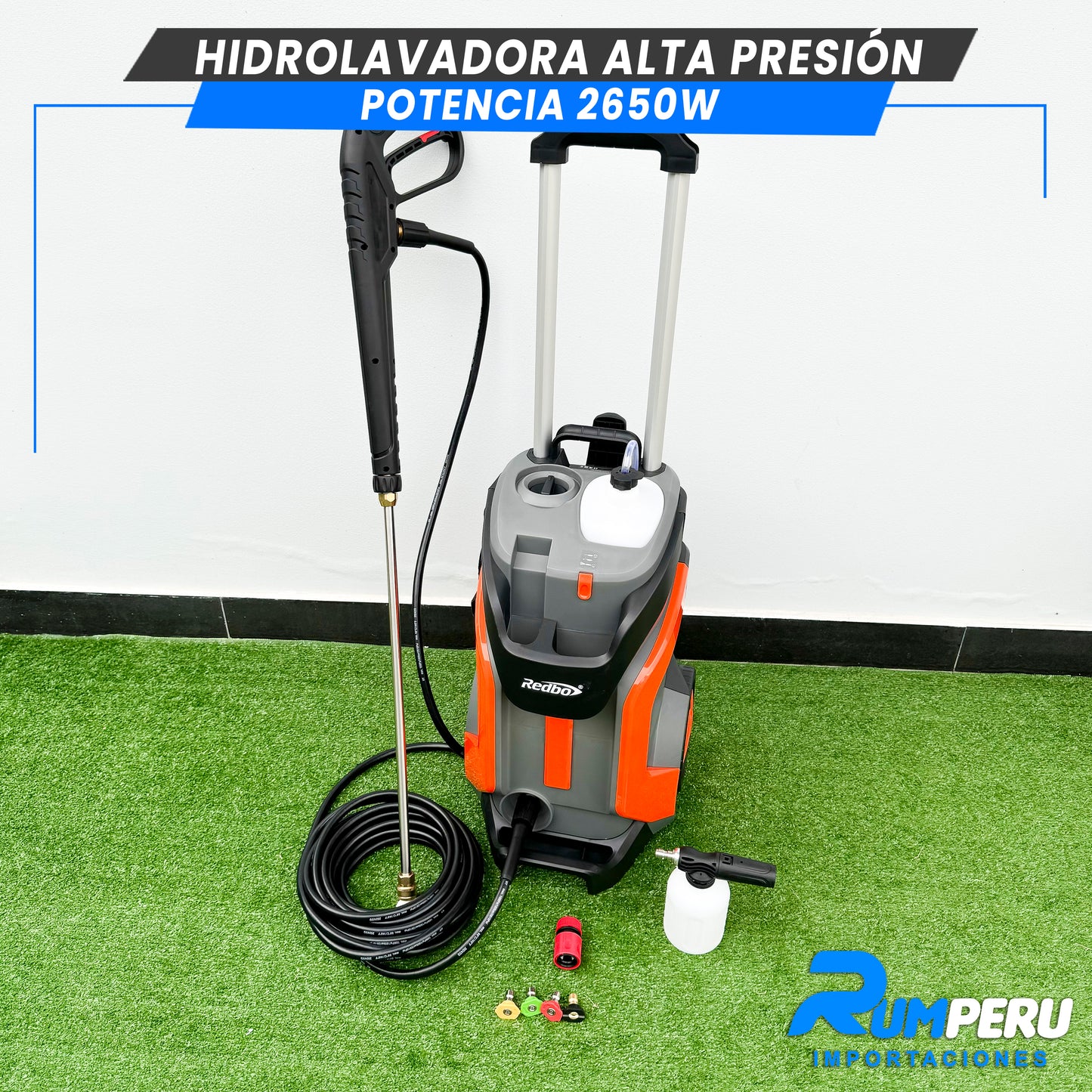 Hidrolavadora de Alta Presión 2650W