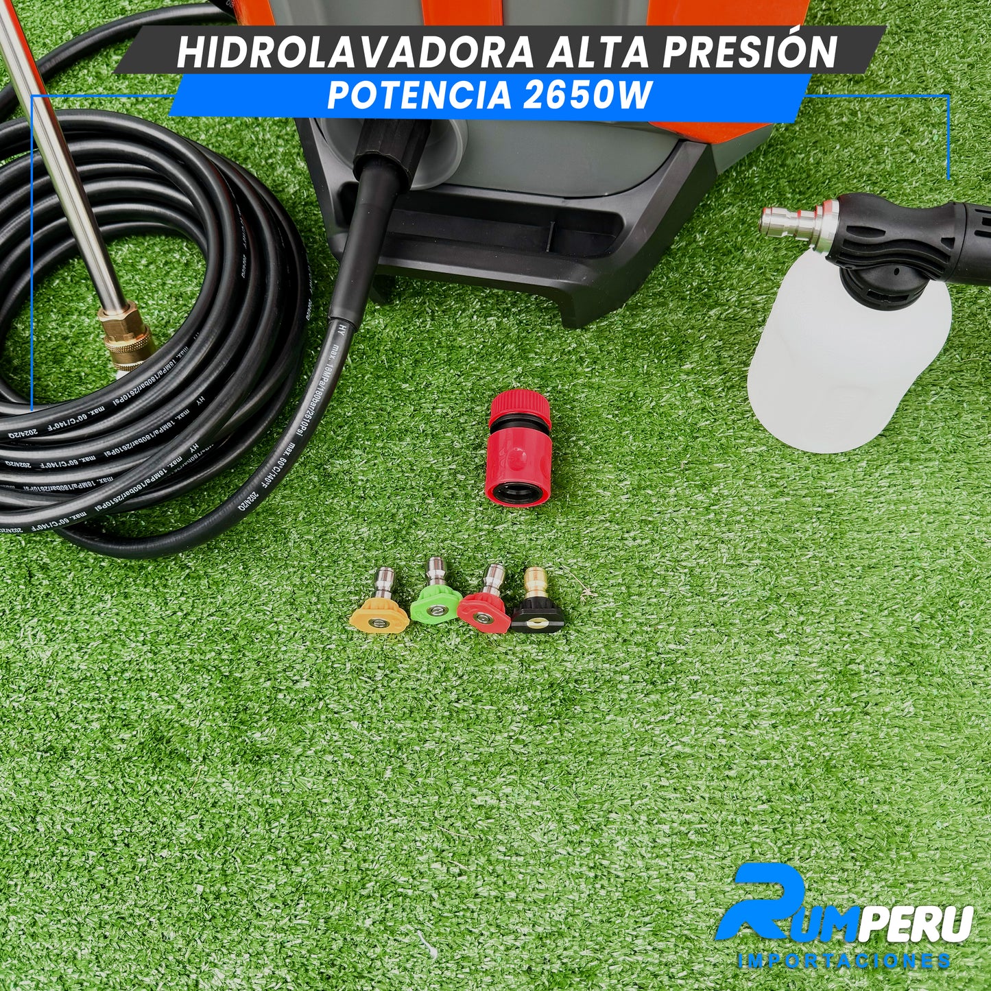 Hidrolavadora de Alta Presión 2650W
