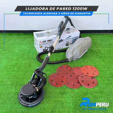 LIJADORA DE PARED 1200W TECNOLOGÍA ALEMANA 2 AÑOS DE GARANTIA