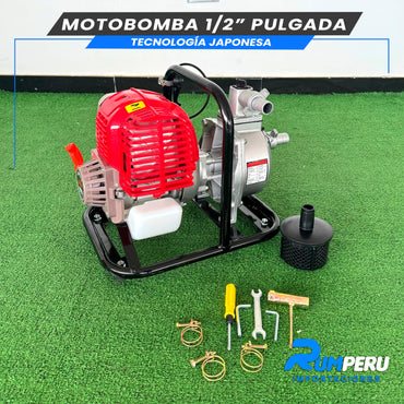 Motobomba 1/2 Pulgada Tecnología Japonesa