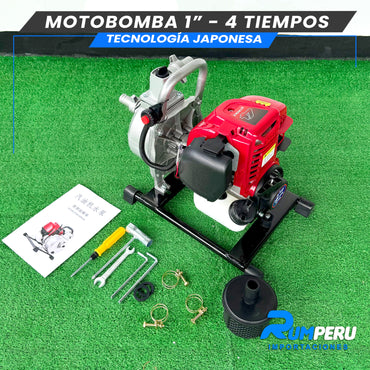 Motobomba 1 pulgada -4 tiempos tecnología Japonesa