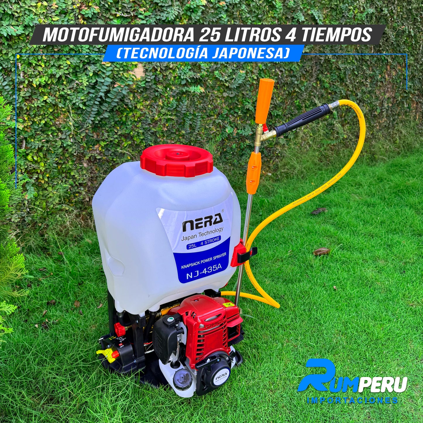 Motofumigadora 25L Tecnología Japonesa 4 Tiempos
