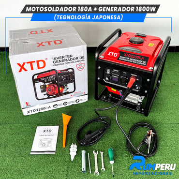 Motosoldador 180 Amperios + Generador 1800W