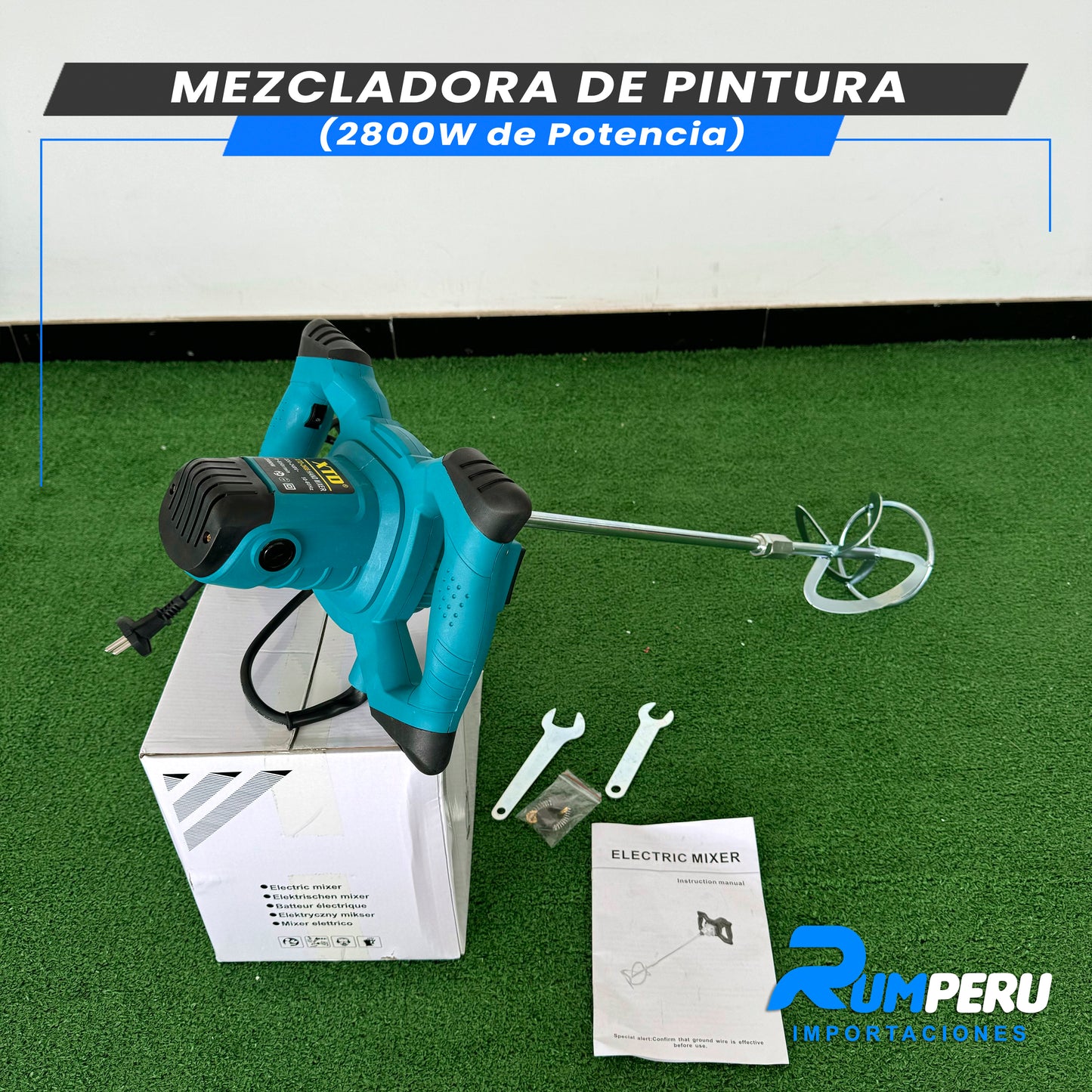 Batidora de Pintura (2800W DE POTENCIA)