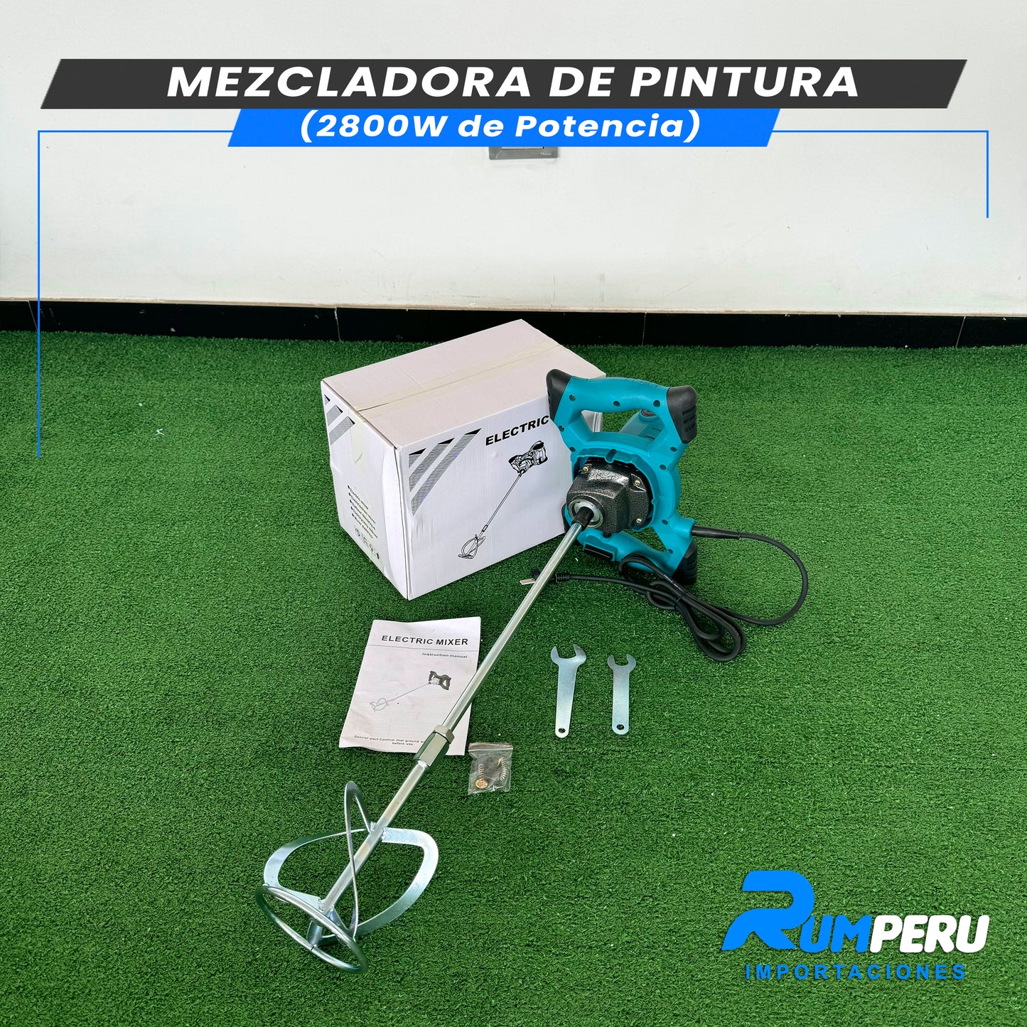 Batidora de Pintura (2800W DE POTENCIA)