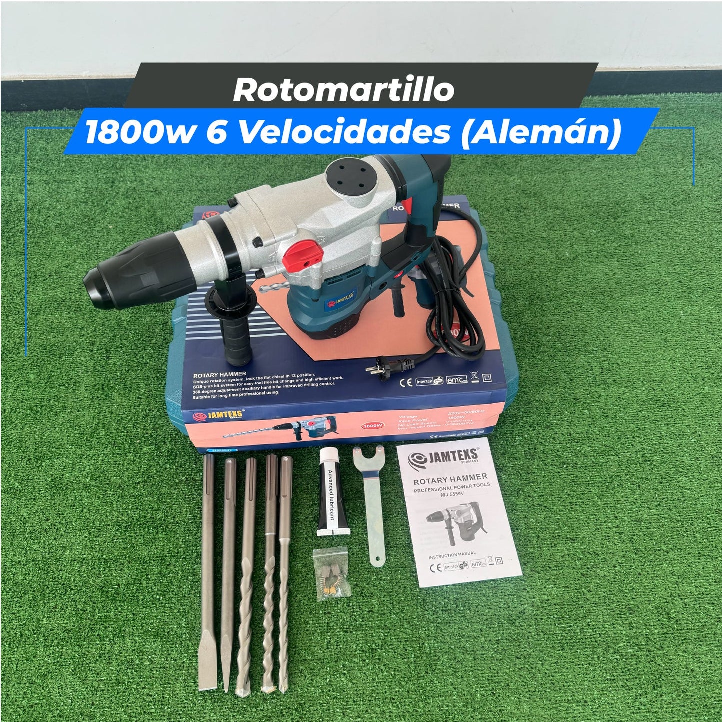 Rotomartillo 1800W (Tecnología Alemana)