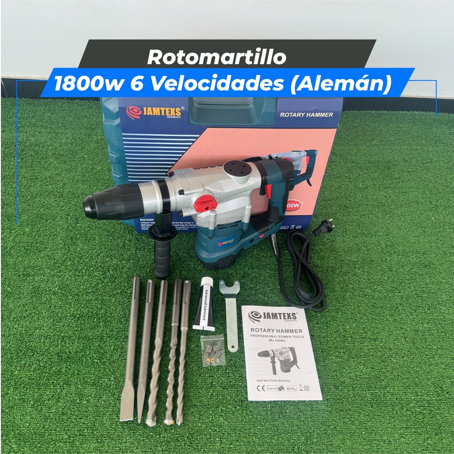 Rotomartillo 1800W (Tecnología Alemana)