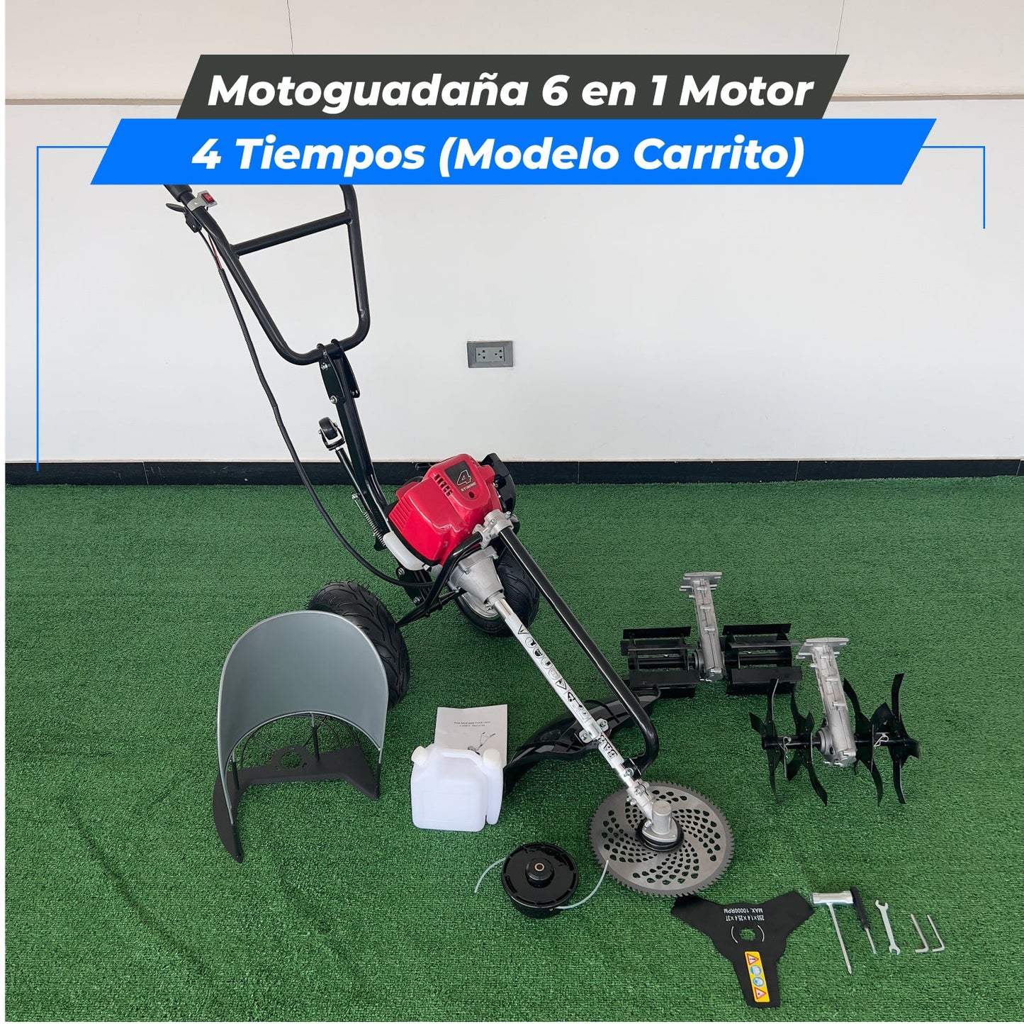 Motoguadaña 6 en 1 ( Tecnología Italiana)