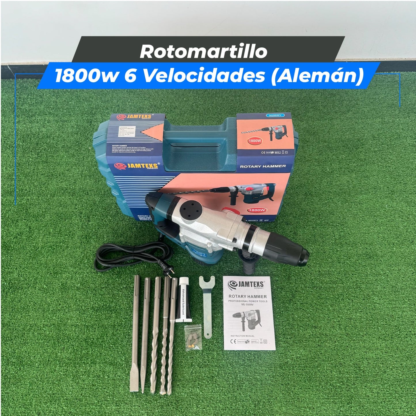 Rotomartillo 1800W (Tecnología Alemana)