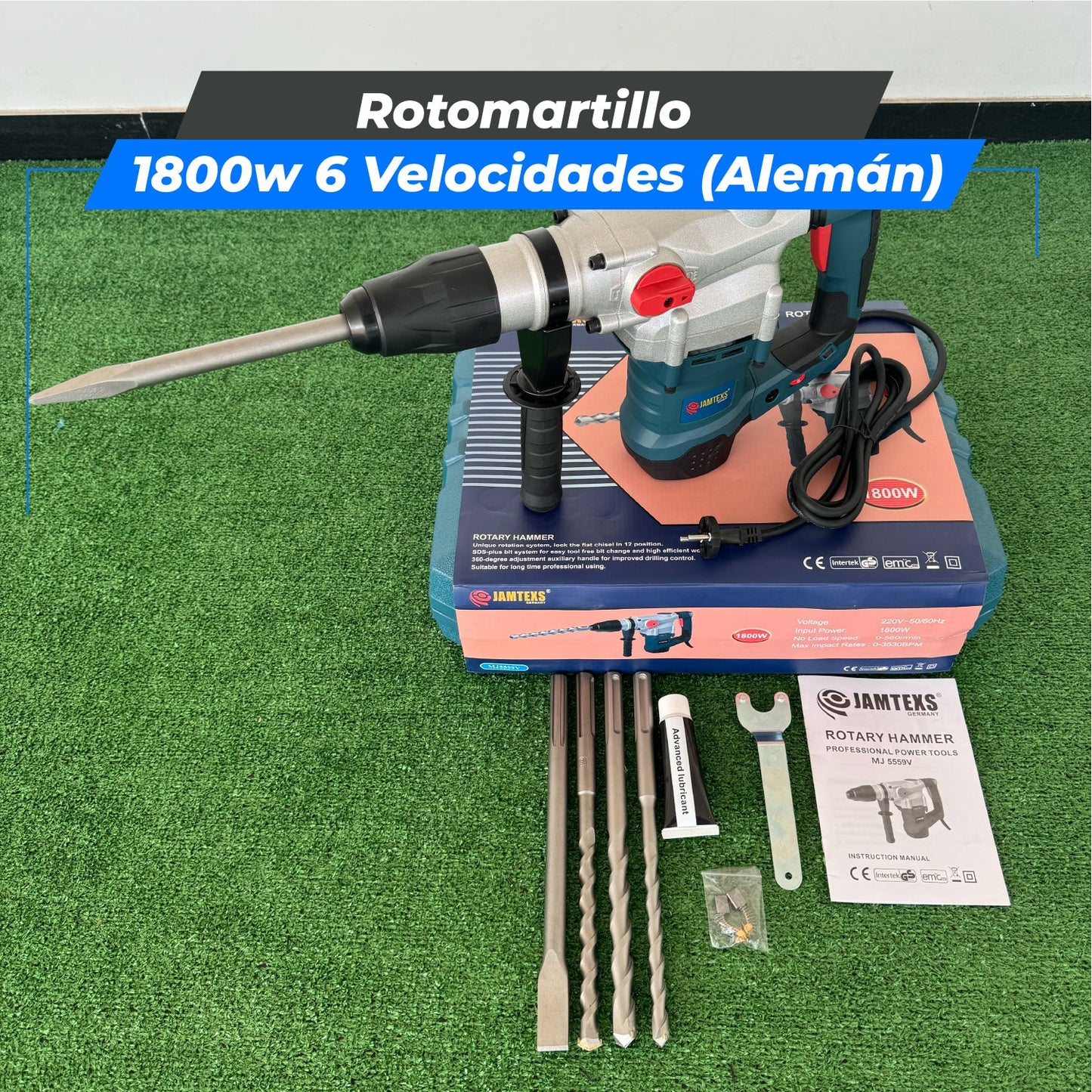 Rotomartillo 1800W (Tecnología Alemana)