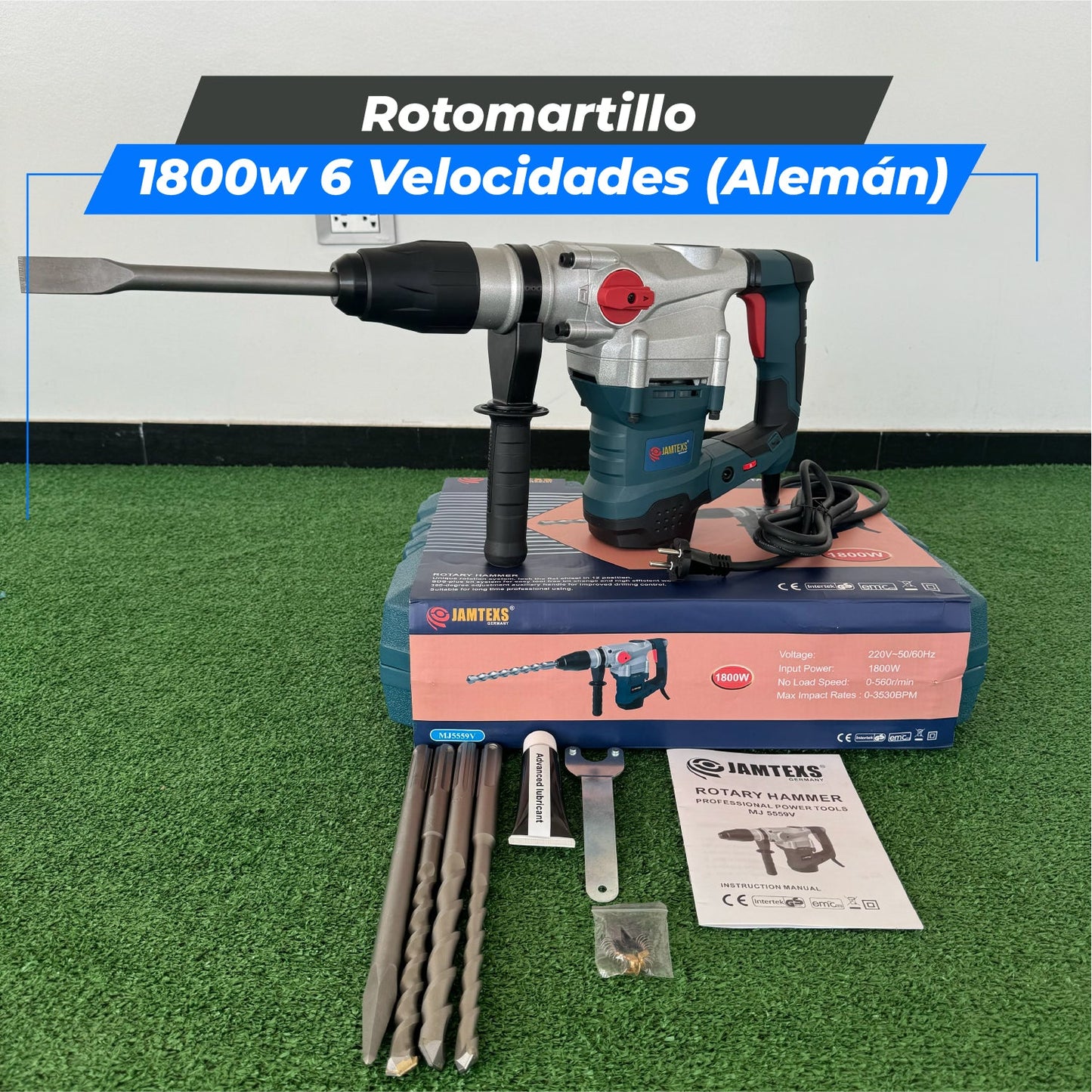 Rotomartillo 1800W (Tecnología Alemana)