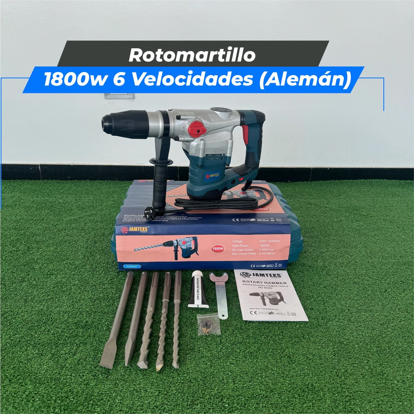 Rotomartillo 1800W (Tecnología Alemana)