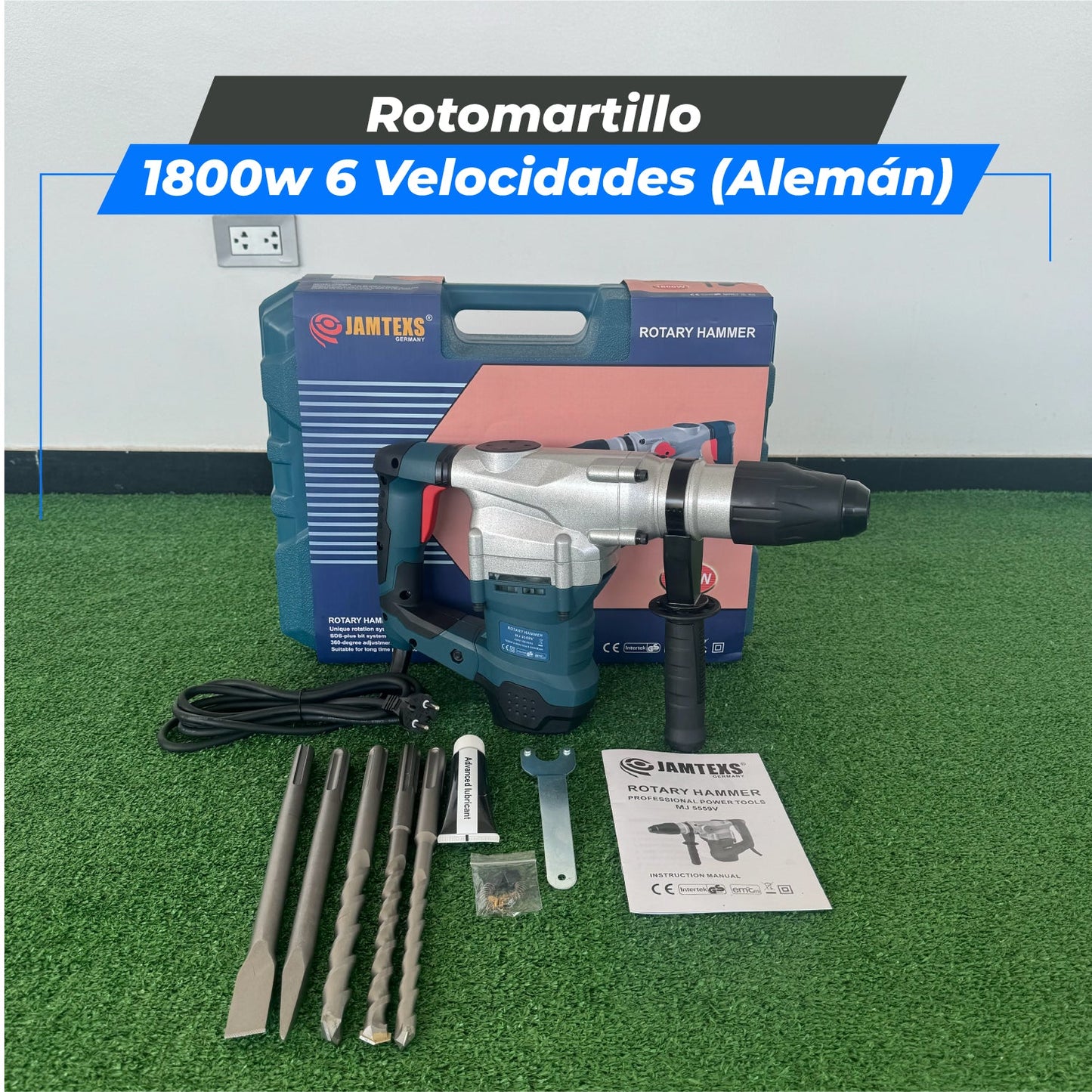 Rotomartillo 1800W (Tecnología Alemana)