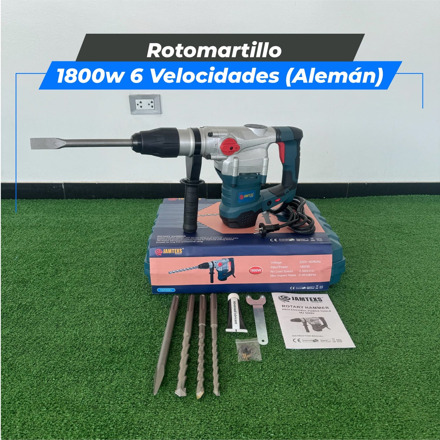 Rotomartillo 1800W (Tecnología Alemana)