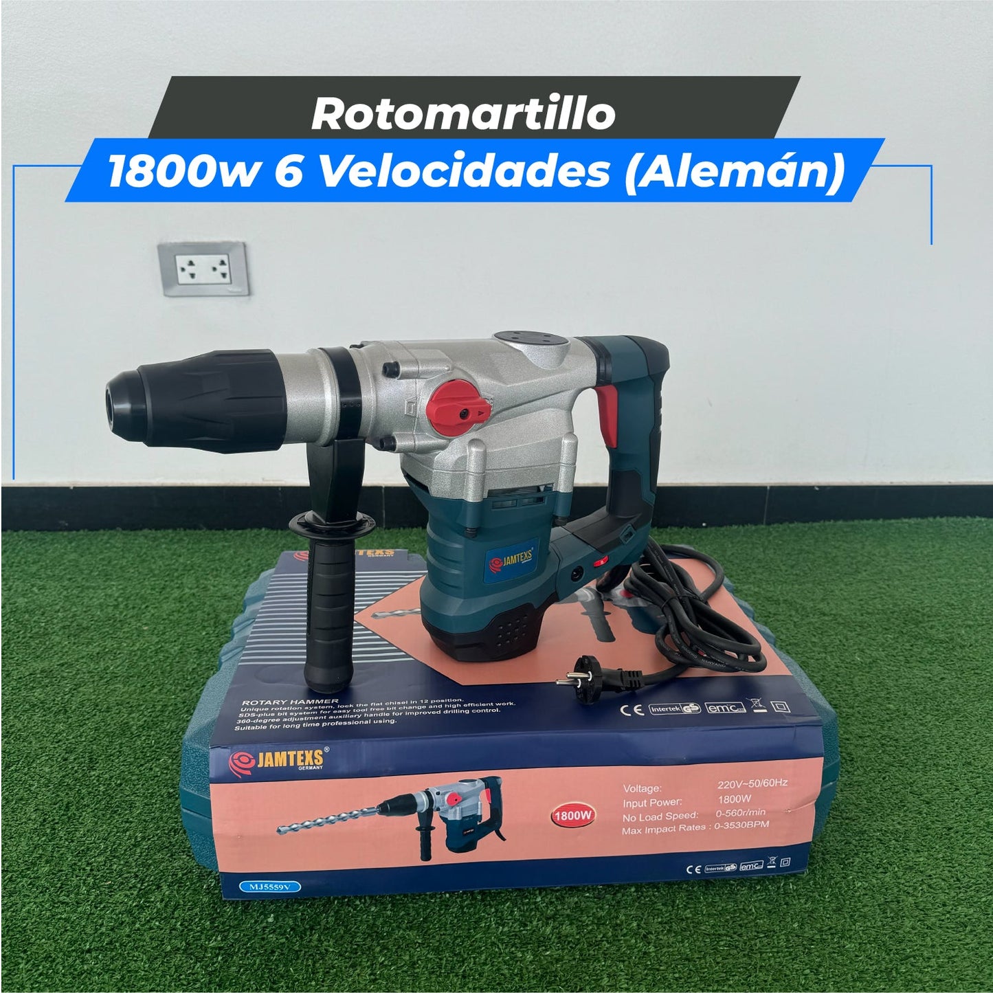 Rotomartillo 1800W (Tecnología Alemana)