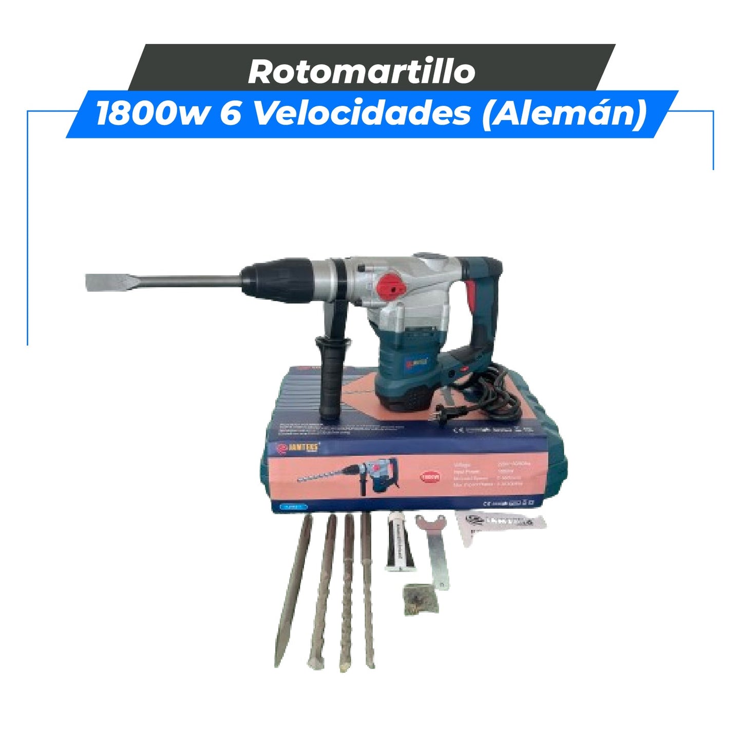 Rotomartillo 1800W (Tecnología Alemana)