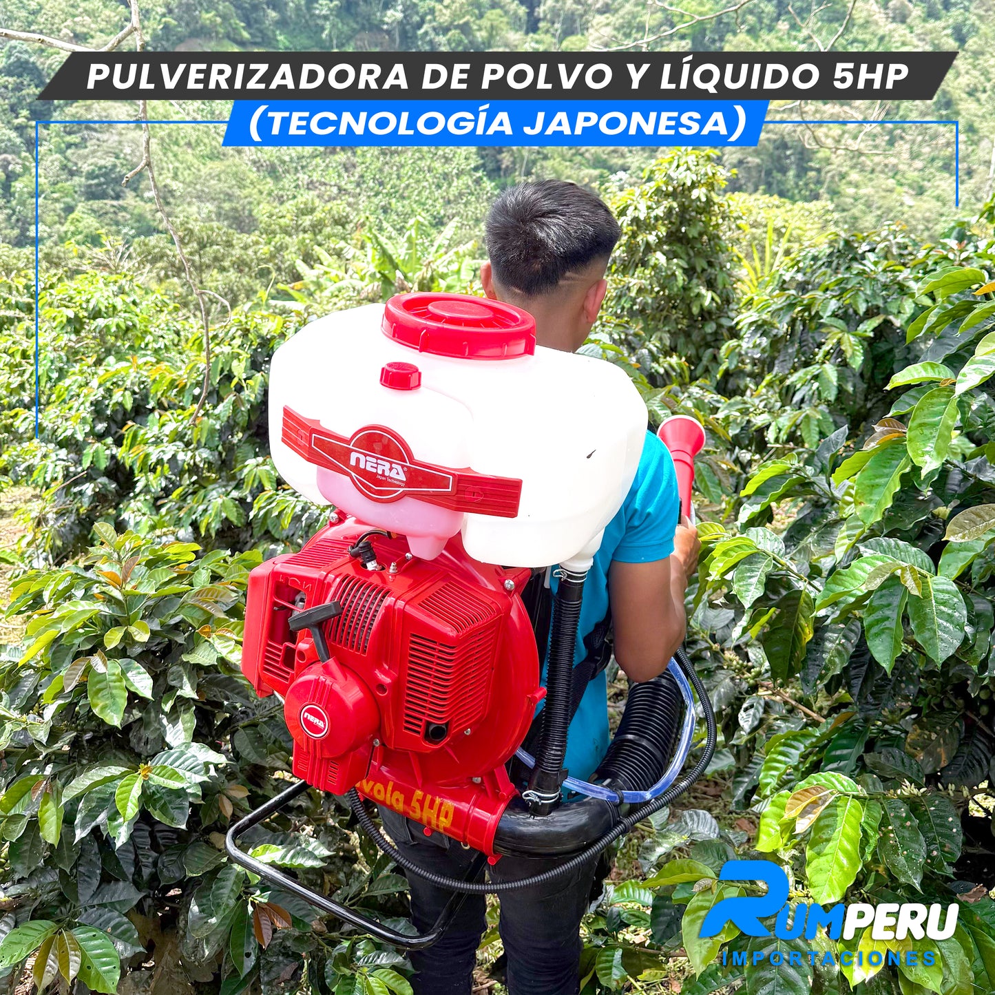 Pulverizadora Polvo y Líquido 5H (Tecnología Jponesa)