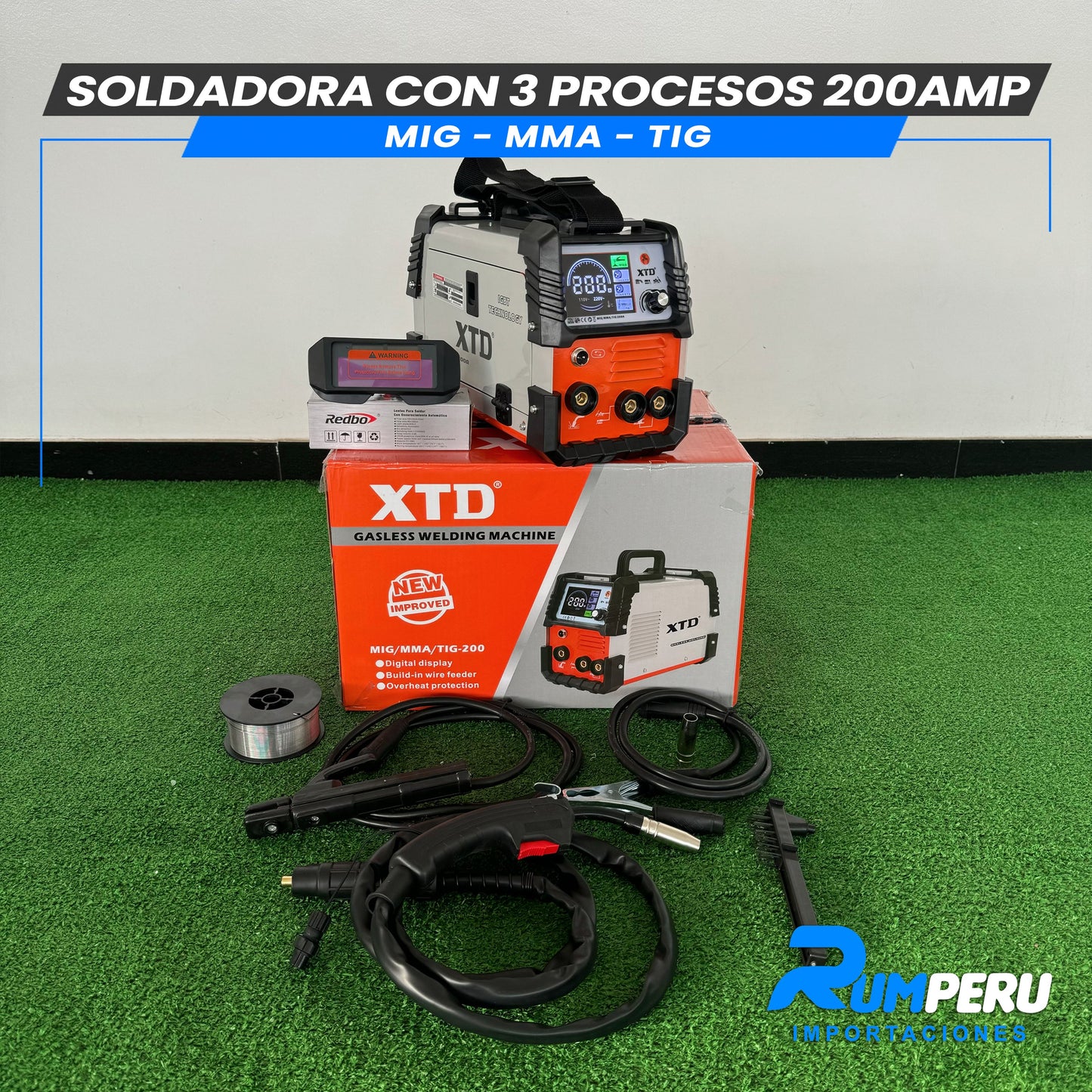 Soldadora 200 Amperios (MMA - MIG - LIFT TIG)