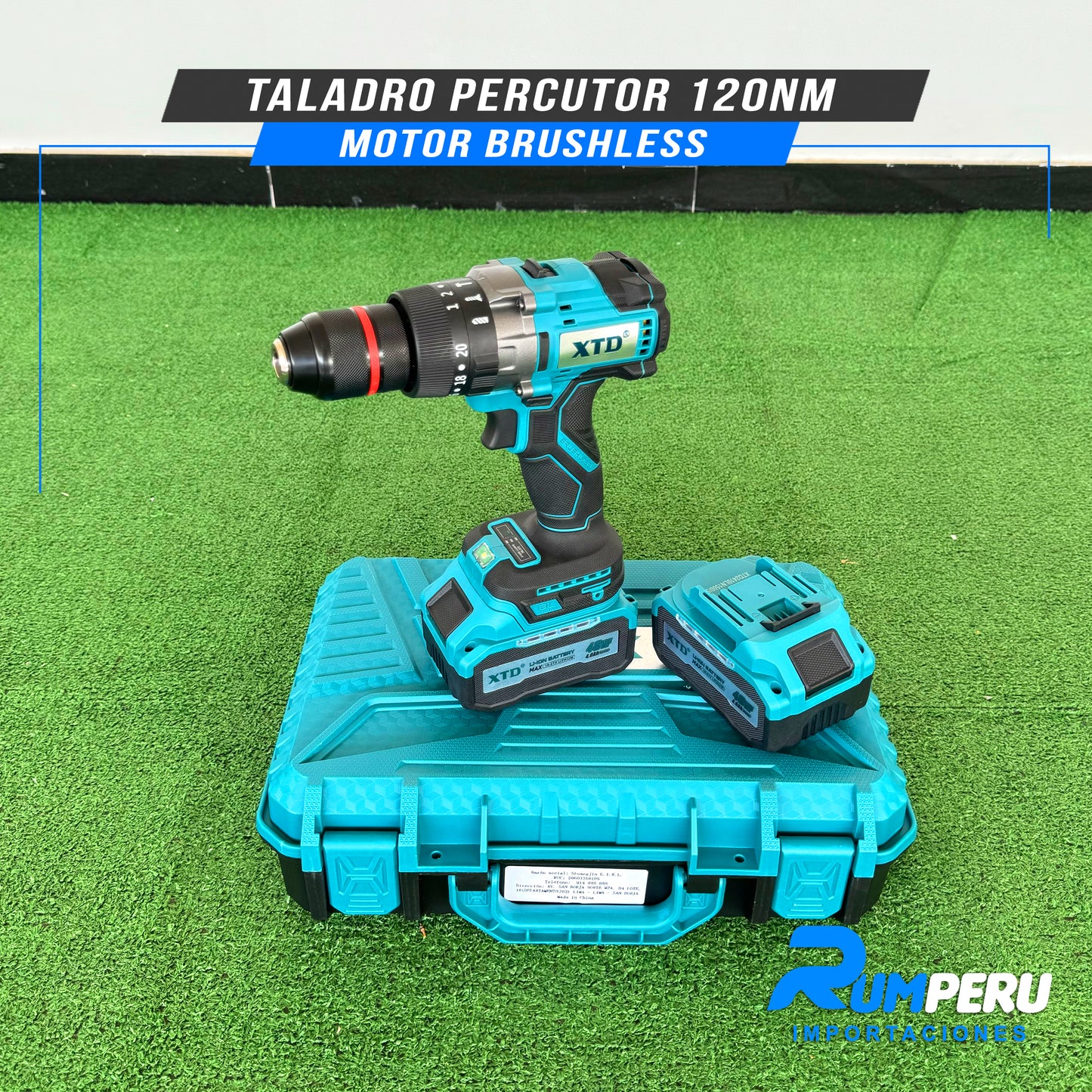TALADRO PERCUTOR 120NM MOTOR BRUSHLESS