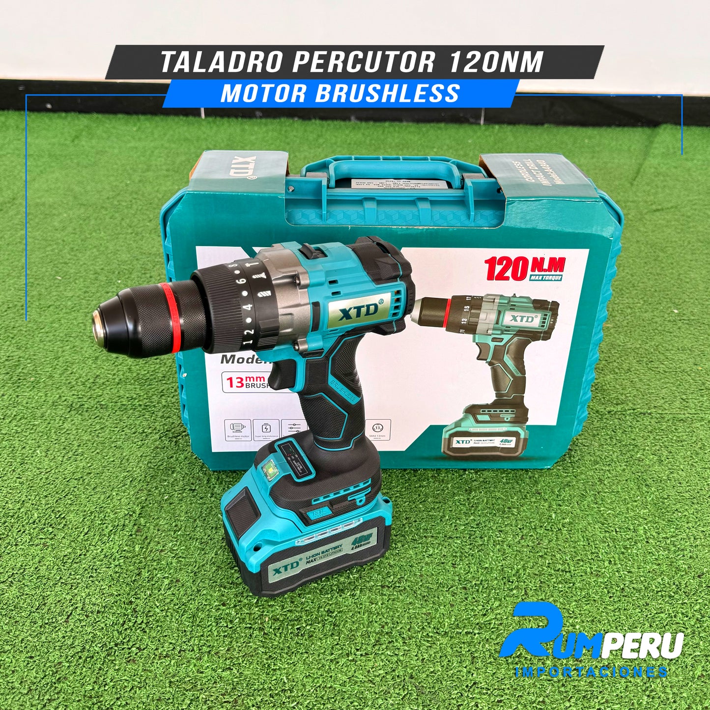 TALADRO PERCUTOR 120NM MOTOR BRUSHLESS