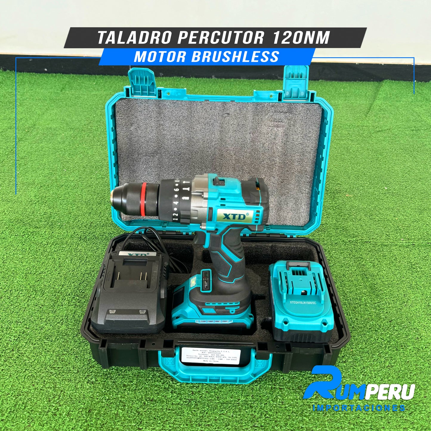 TALADRO PERCUTOR 120NM MOTOR BRUSHLESS