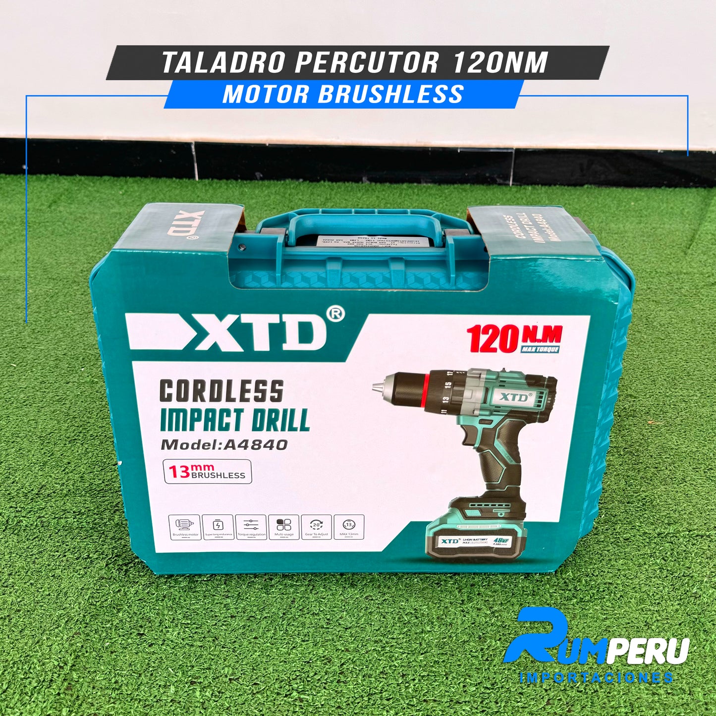 TALADRO PERCUTOR 120NM MOTOR BRUSHLESS