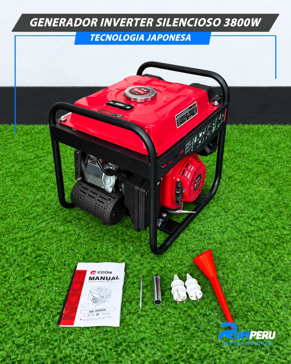 Generador Inverter Silencioso 3800W – Tecnología Japonesa
