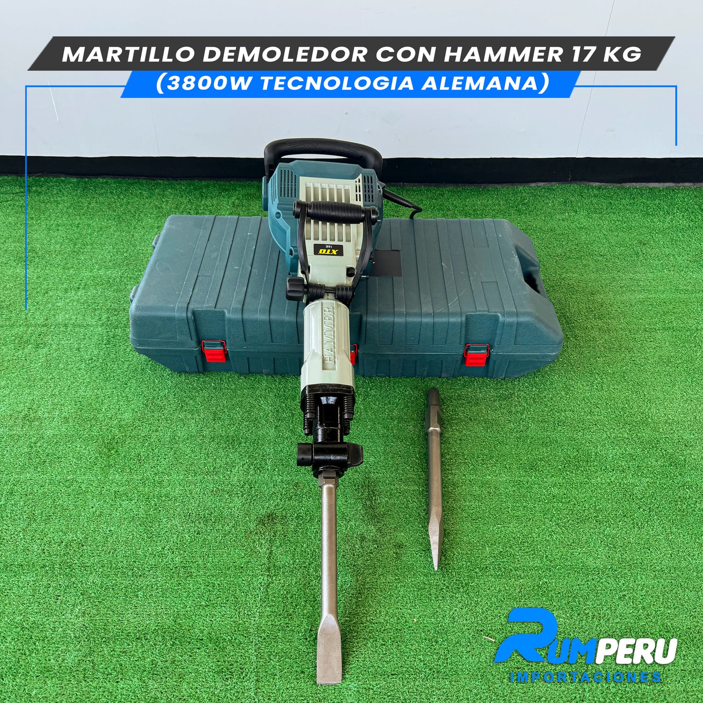 Martillo Demoledor 3800w- 17KG ( Tecnología Alemana )